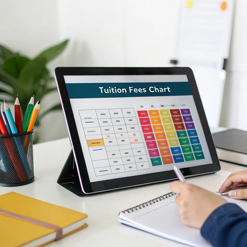 Tuition fees chart